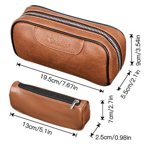 PU Leather Tobacco Smoking Pipe Bag for 2 pipes Portable Herb Tobacco Smoking Pipe Case Smoking Tools Accessories
