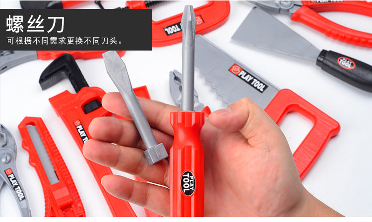 Toolbox Kit Educational Toys Simulation Repair Tools Toys Drill Plastic Game Learning Engineering Puzzle Toys Gifts For Boy
