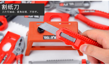 Kids Toolbox Kit Educational Toys Simulation Repair Tools Toys Drill Plastic Game Learning Engineering Puzzle Toys Gifts For Boy