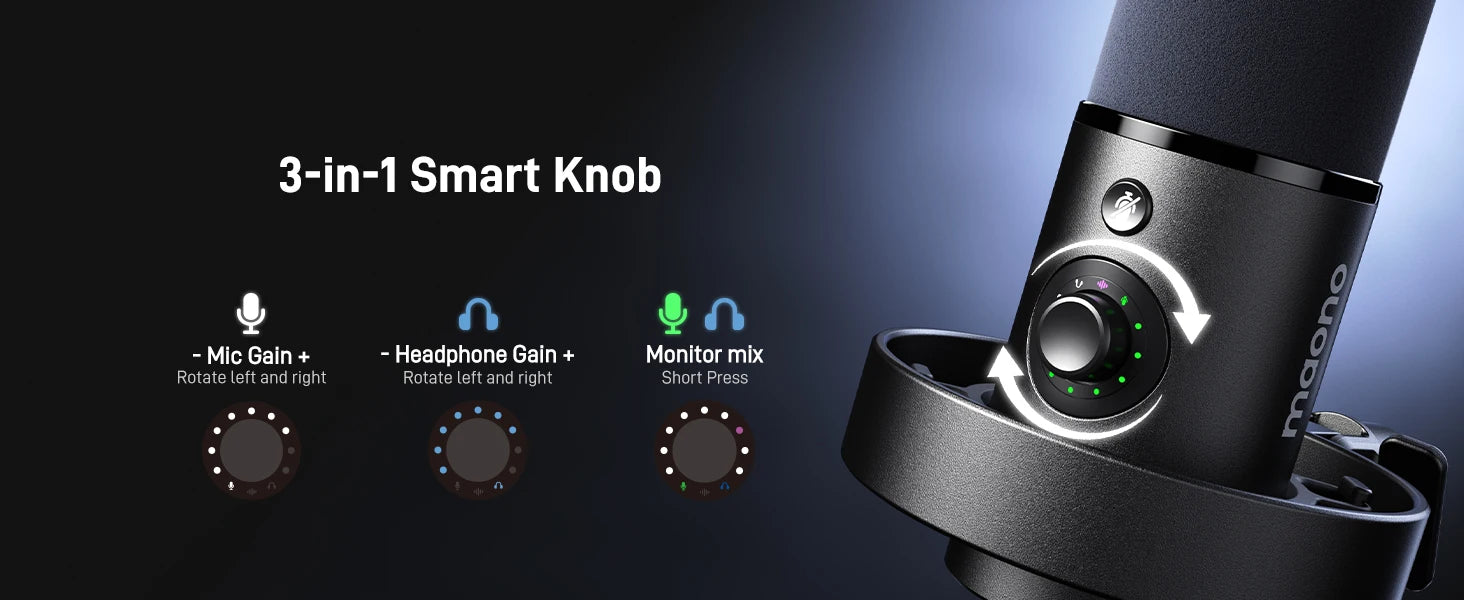 PD300X Dynamic Microphone XLR USB Podcast Recording Mic 192kHz24bit for Content Creation Home Audio Studio Noise Reduction