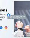 1.95'' Multifunctional Smart Watch Fitness Sports Bracelet Sleep Monitor IP68 Waterproof T80 Smartwatch