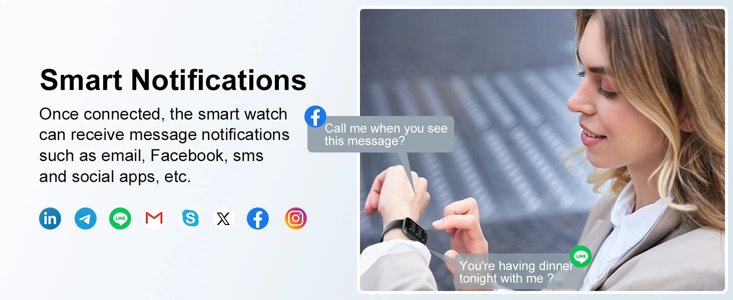 1.95'' Multifunctional Smart Watch Fitness Sports Bracelet Sleep Monitor IP68 Waterproof T80 Smartwatch