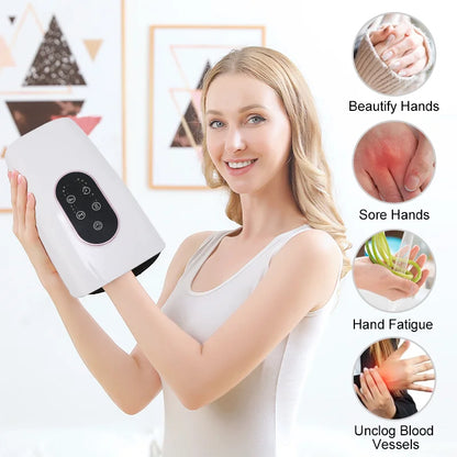 Wireless Electric Hand Massager Shiatsu Hand Massager Adjustable Heating Function