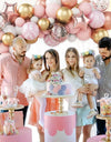 Pink Gold Balloon Garland Arch Kit Birthday Party Decor Kids Girl Wedding Birthday Party Baloon Supplies Baby Shower Latex Balon