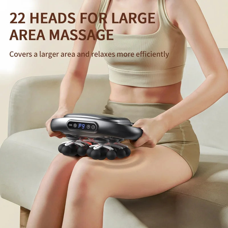 24 Massage Heads Massage  Deep Tissue Muscle Professional Grade High Quality Wireless Frequency Vibration Masajeador