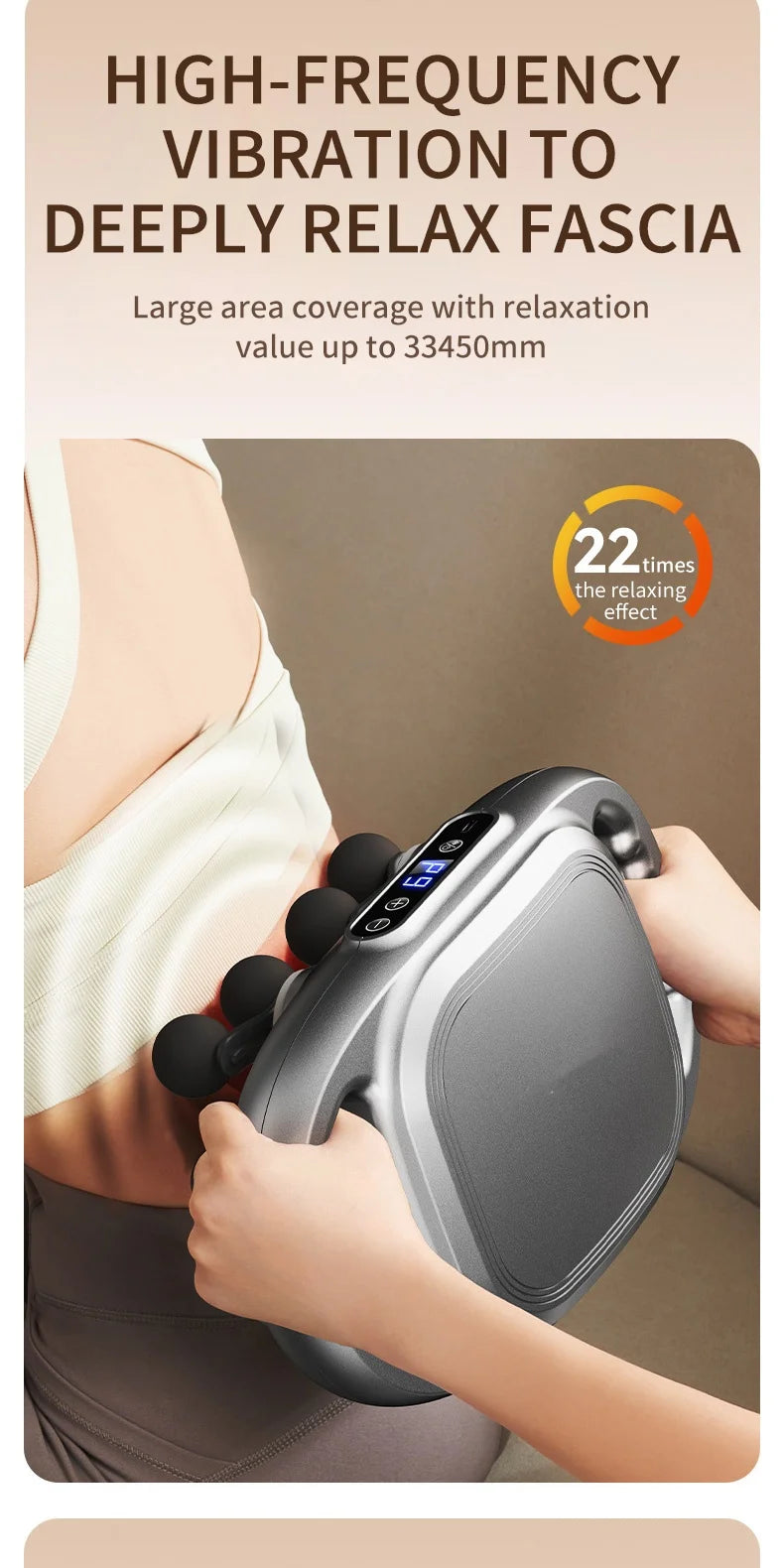 24 Massage Heads Massage  Deep Tissue Muscle Professional Grade High Quality Wireless Frequency Vibration Masajeador