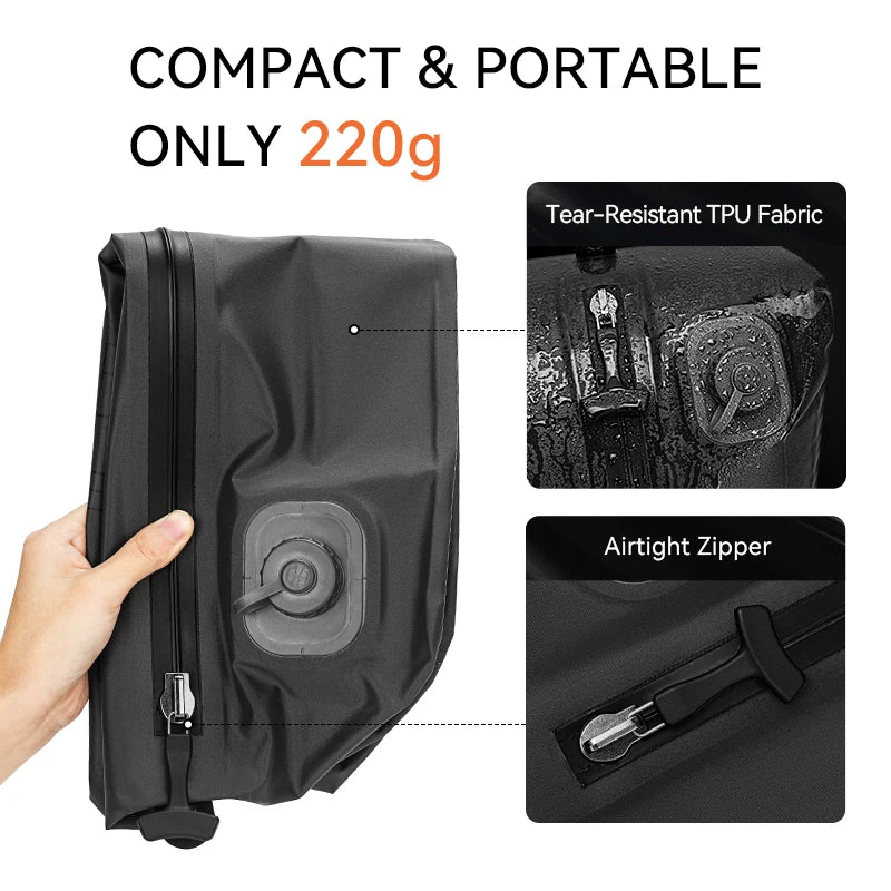 Automatic Vacuum Storage Bag for Clothes Travel Space Saver Compression Bag for Jackets Waterproof Clothing Organizer