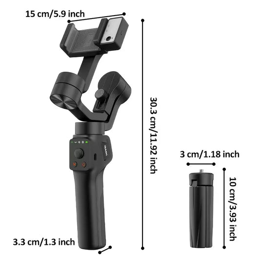S6 3-Axis Gimbal Gesture control & fill light for smooth vlogs, streams & selfies. Compact & durable, perfect for creator