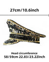 Steampunk Dark Gold Punk Captain Hat Masquerade Halloween Military Cap Halloween Party Adult Party Cruise party Music Festival
