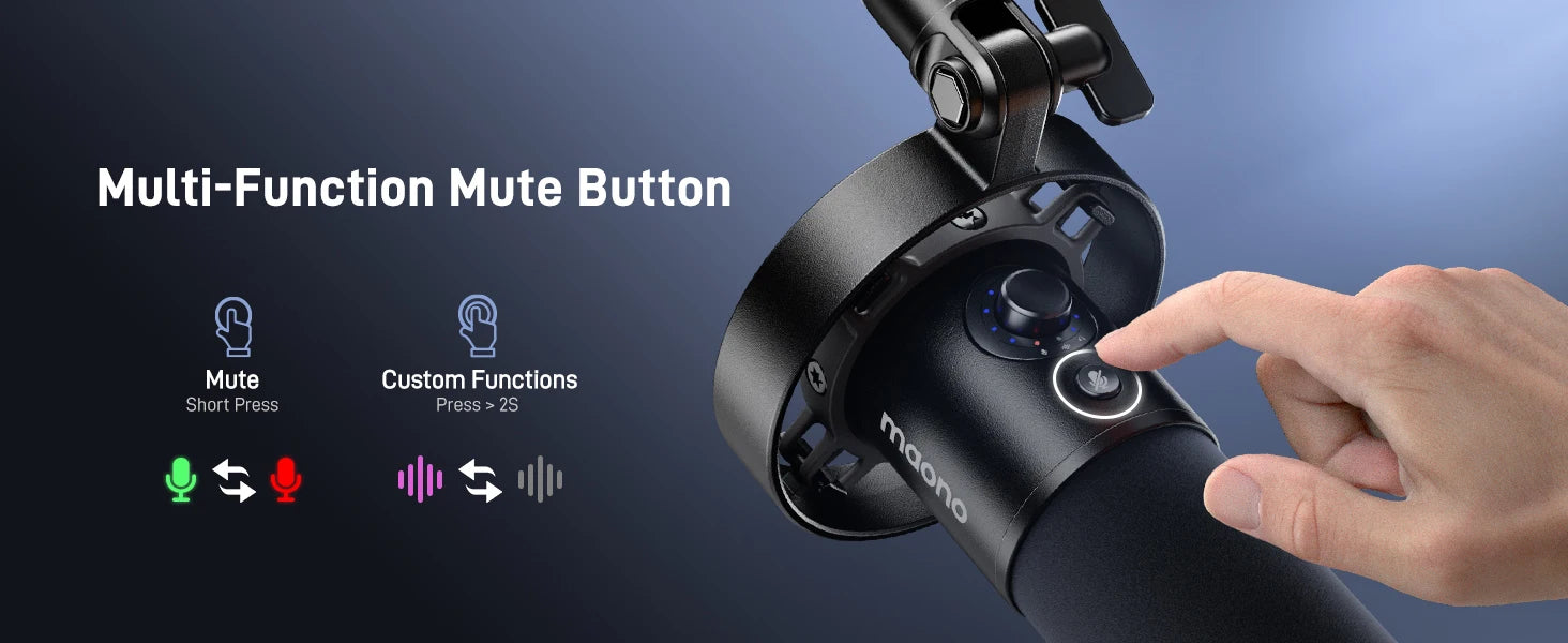 PD300X Dynamic Microphone XLR USB Podcast Recording Mic 192kHz24bit for Content Creation Home Audio Studio Noise Reduction