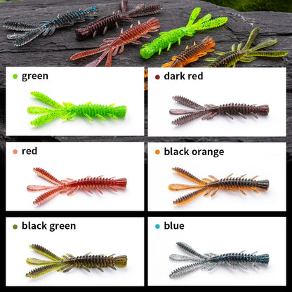 Floating Soft Shrimp Fishing Bait Jig Salt Silicone Swimbait NED Rig Wobblers Shrimp Swim Lure with Fish Attractant