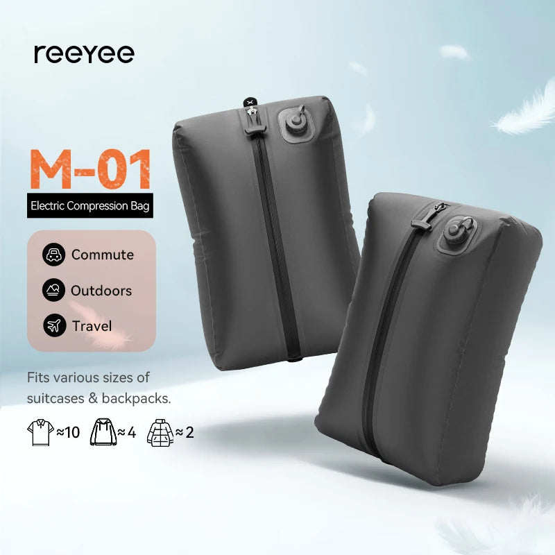 Automatic Vacuum Storage Bag for Clothes Travel Space Saver Compression Bag for Jackets Waterproof Clothing Organizer