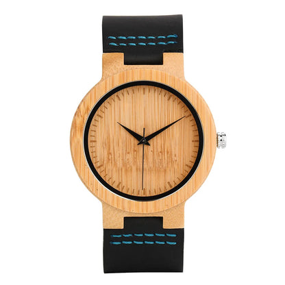 Belt Wood Watch Simple Fashion Lettering Custom Logo