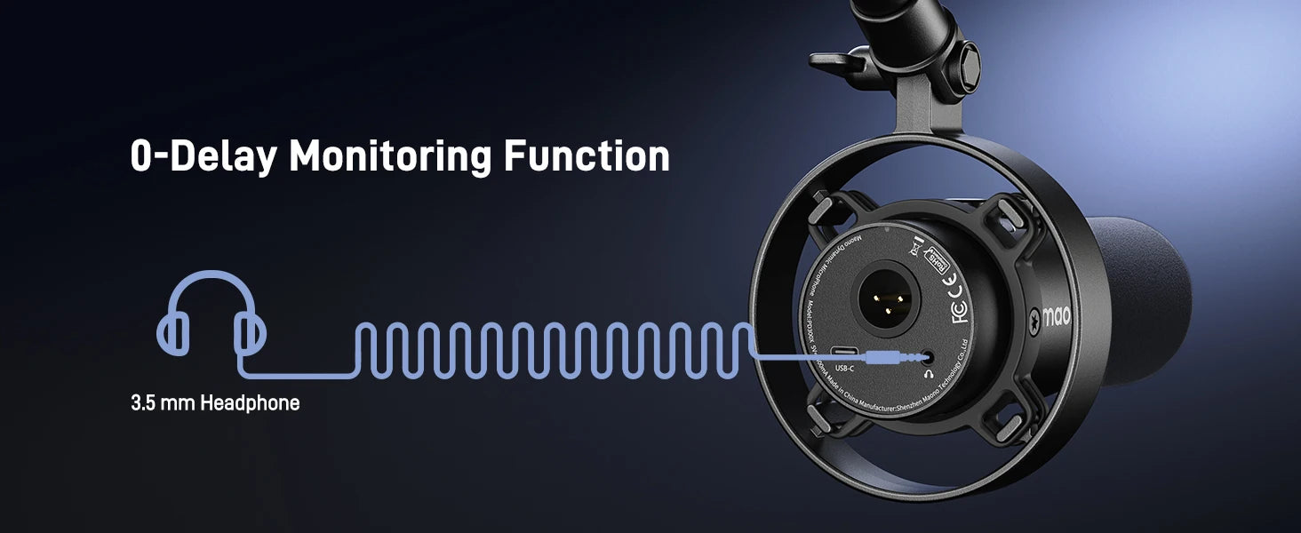 PD300X Dynamic Microphone XLR USB Podcast Recording Mic 192kHz24bit for Content Creation Home Audio Studio Noise Reduction