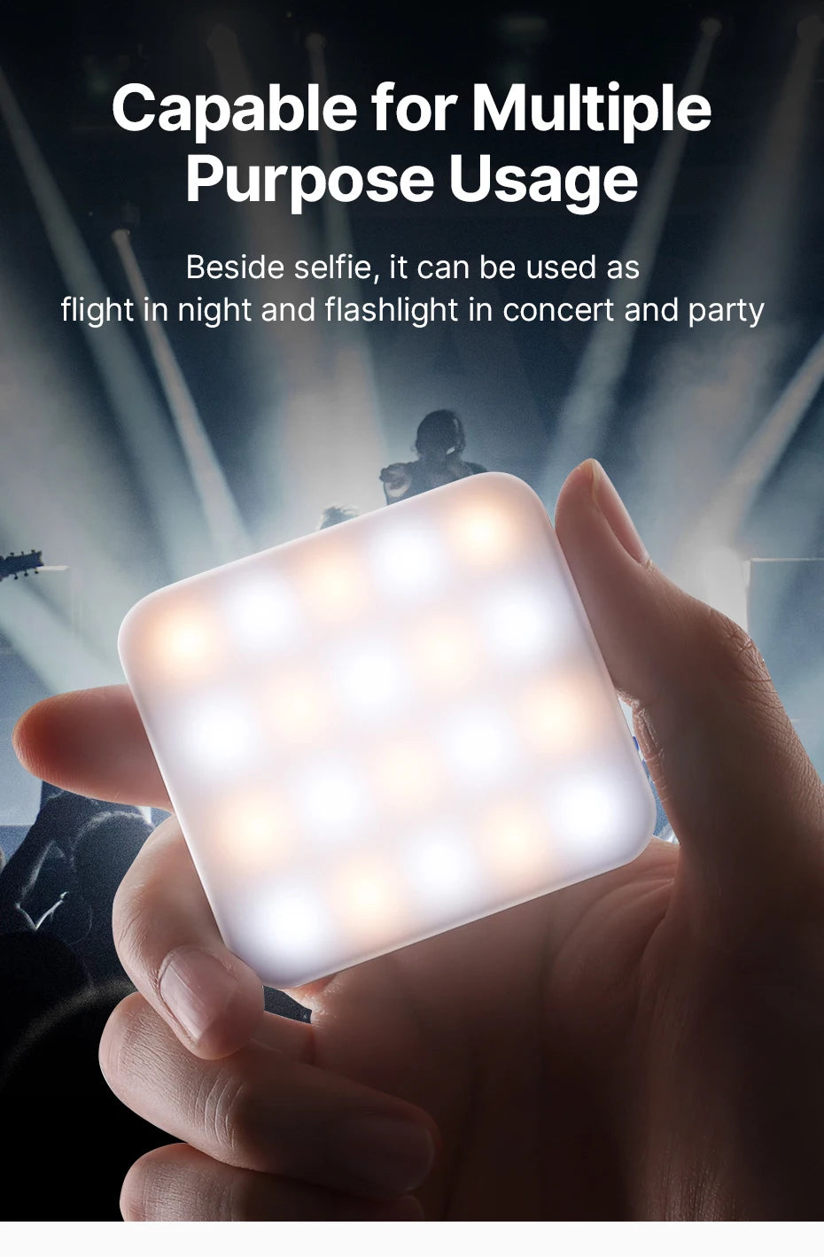 Smartphone Magsafe Selfie Flip Light for iPhone 2700-8000K Adjustable Livestream Video Light