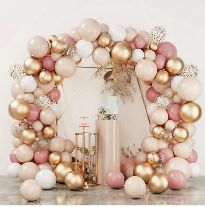 Rose Pink Gold Balloon Garland Arch Kit Confetti Latex Ballons Wedding Birthday Party Decoration Kids Baby Shower Party Supplies