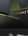for Samsung Galaxy S23 Ultra S24 Case with Kickstand Slide Camera Cover Screen Protector Military Grade Shockproof 6.8"