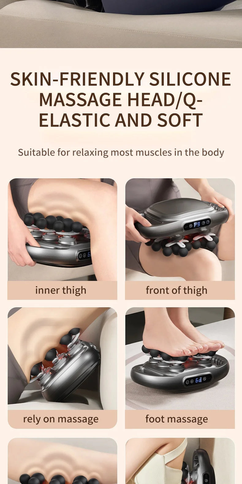 24 Massage Heads Massage  Deep Tissue Muscle Professional Grade High Quality Wireless Frequency Vibration Masajeador