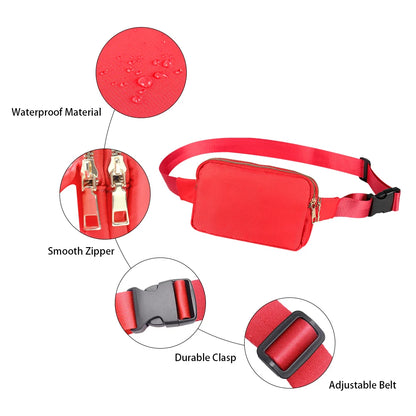 Belt Bags Fashion Waist Packs Double Pouch Designer Bum Hip Bag Shoulder Chest Pack Waterproof Phone Crossbody Bag