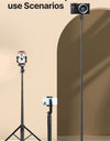 1.5m Bluetooth Wireless Selfie Stick Tripod Monopod for Smartphone GoPro Hero 12 11 10 9 8 insta360 X3 DSLR Camera