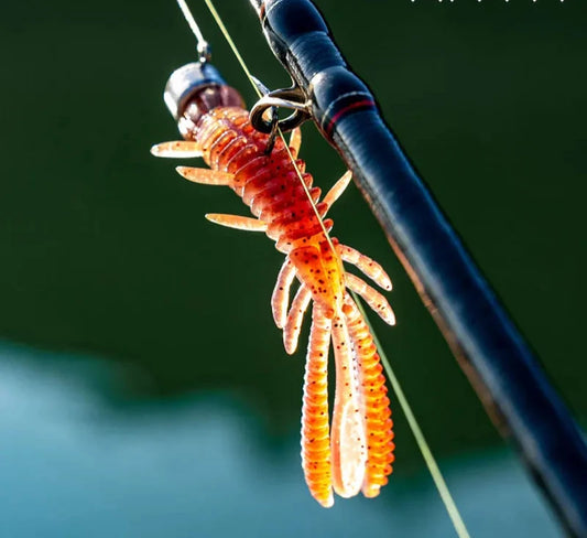 Floating Soft Shrimp Fishing Bait Jig Salt Silicone Swimbait NED Rig Wobblers Shrimp Swim Lure with Fish Attractant