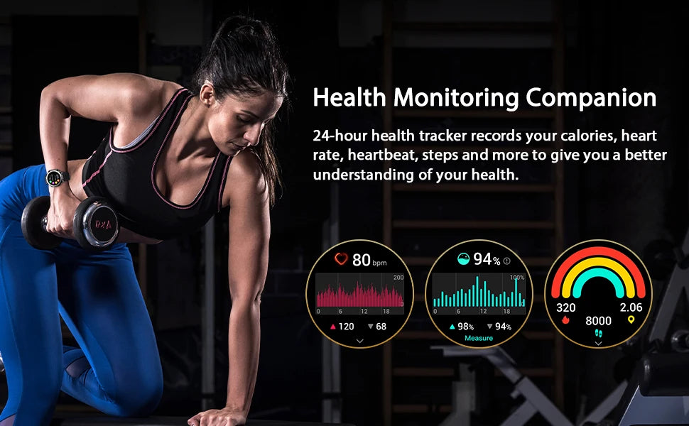 Smart Watch for Men Heart Rate Sleep Bluetooth Sport Smart Bracelet 1.39 Inch 360*360 HD Screen Outdoors Smartwatch
