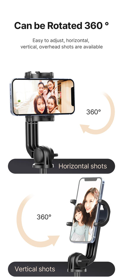 1.5m Bluetooth Wireless Selfie Stick Tripod Monopod for Smartphone GoPro Hero 12 11 10 9 8 insta360 X3 DSLR Camera