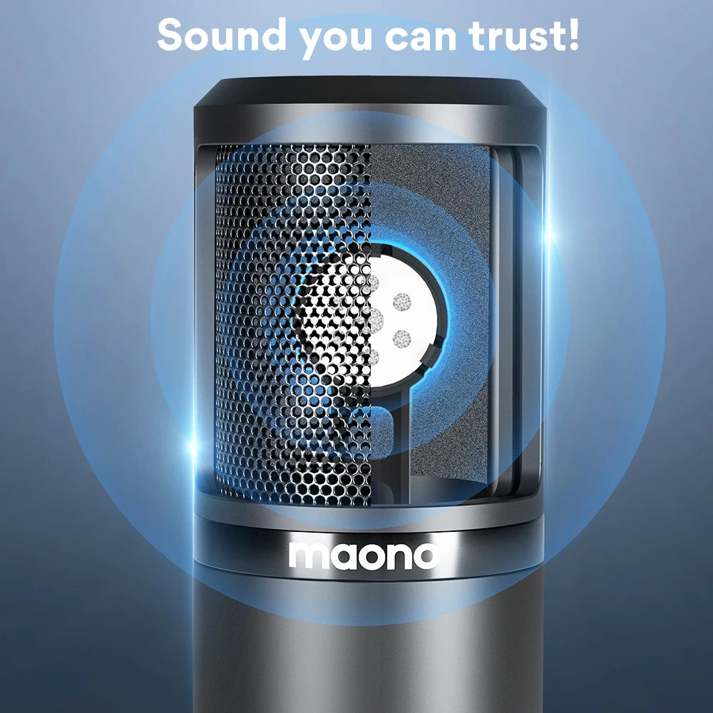 XLR Condenser Microphone Kit Professional Cardioid Vocal Studio Recording Mic for Streaming Voice Over Home-Studio.PM320S