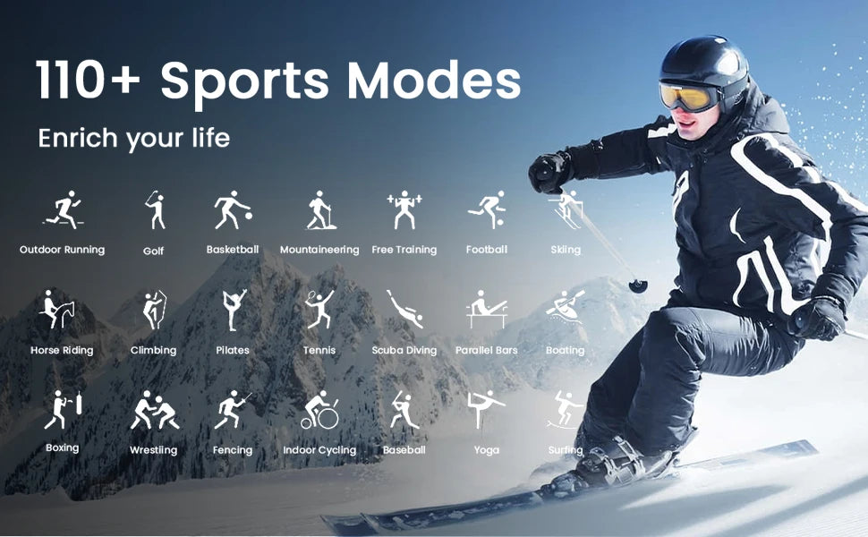 Smart Watch for Men Heart Rate Sleep Bluetooth Sport Smart Bracelet 1.39 Inch 360*360 HD Screen Outdoors Smartwatch