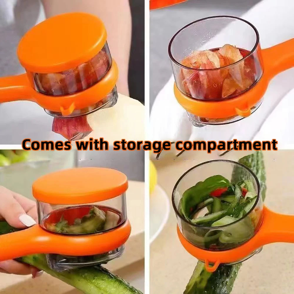 Multifunctional Vegetable Fruit Peeler With Storage Sharp Blade for Cucumber Peeling Tool for Potato Carrot Kitchen Accessories