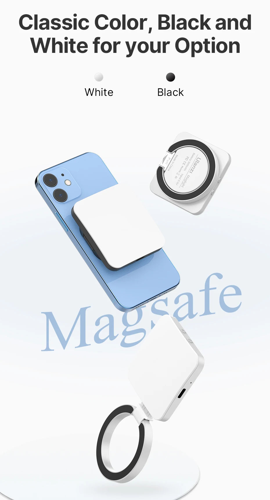 Smartphone Magsafe Selfie Flip Light for iPhone 2700-8000K Adjustable Livestream Video Light