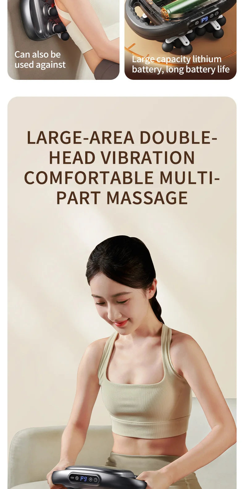 24 Massage Heads Massage  Deep Tissue Muscle Professional Grade High Quality Wireless Frequency Vibration Masajeador