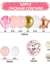 Pink Gold Balloon Garland Arch Kit Birthday Party Decor Kids Girl Wedding Birthday Party Baloon Supplies Baby Shower Latex Balon