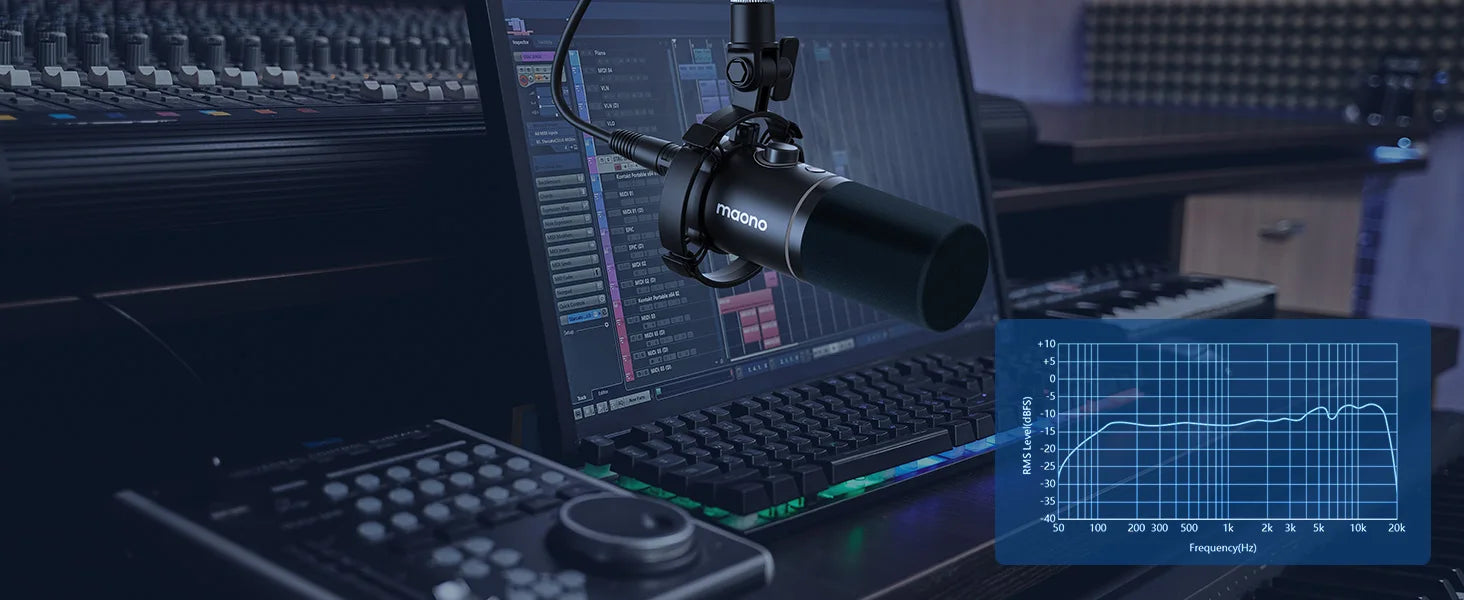 XLR\USB Dynamic Microphone For Gaming Recording Streaming Youtube Metal Mic With Software Tap-to-Mute Gain Knob PD200X