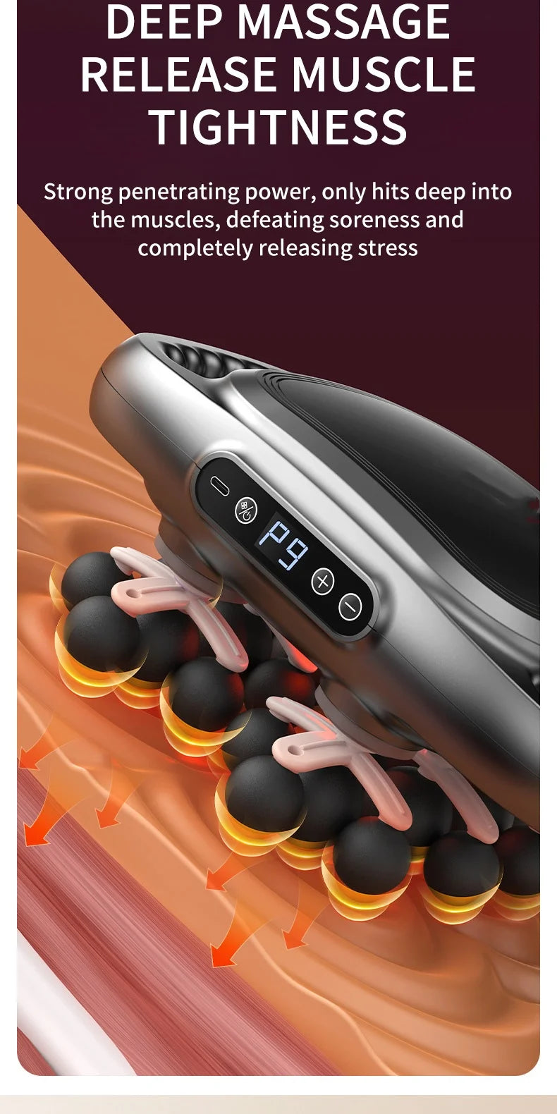 24 Massage Heads Massage  Deep Tissue Muscle Professional Grade High Quality Wireless Frequency Vibration Masajeador