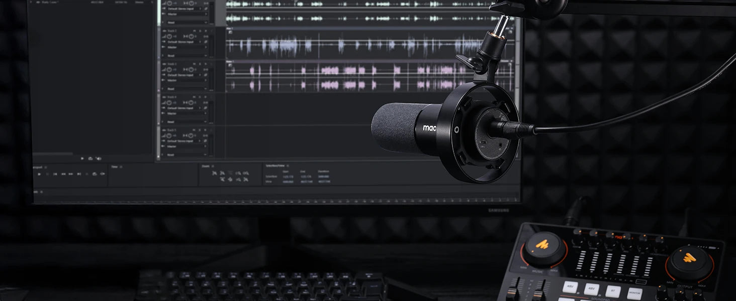 PD300X Dynamic Microphone XLR USB Podcast Recording Mic 192kHz24bit for Content Creation Home Audio Studio Noise Reduction