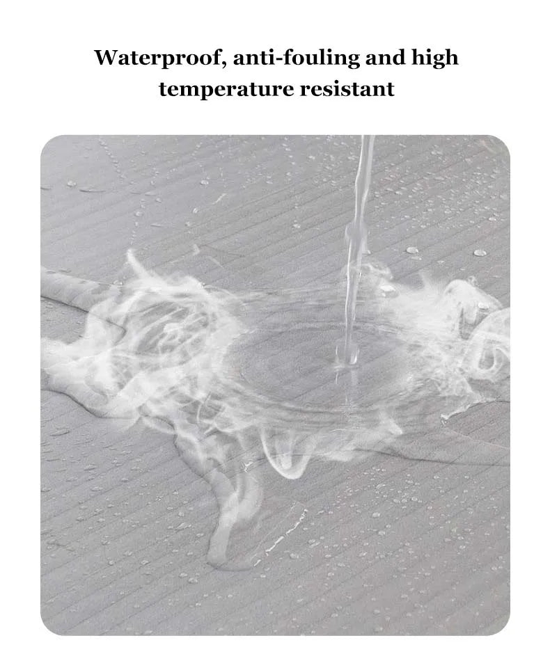 Wood Grain Cabinet Self-adhesive Wall Stickers Flame Retardant Waterproof Renovation Kitchen Anti-smoke Protective Film