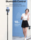 1.5m Bluetooth Wireless Selfie Stick Tripod Monopod for Smartphone GoPro Hero 12 11 10 9 8 insta360 X3 DSLR Camera