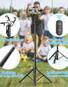 1.5m Bluetooth Wireless Selfie Stick Tripod Monopod for Smartphone GoPro Hero 12 11 10 9 8 insta360 X3 DSLR Camera