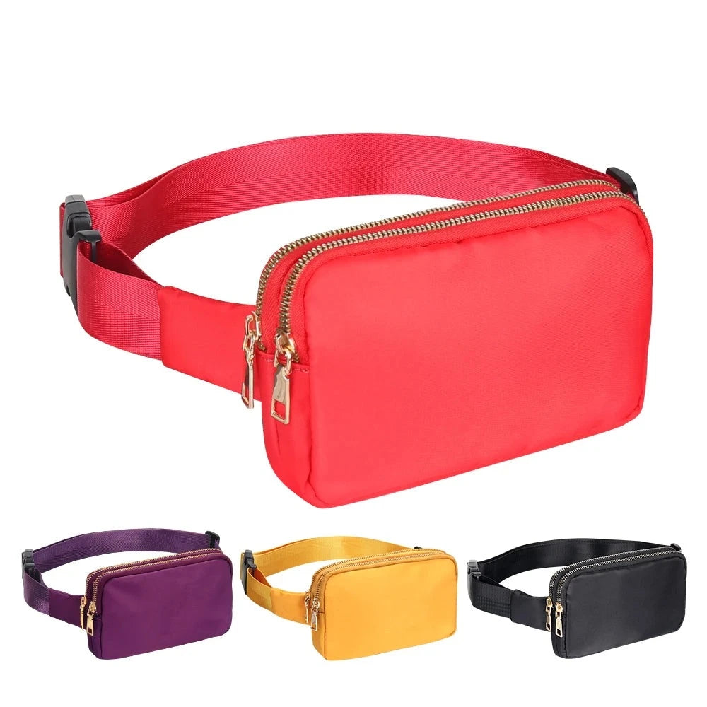 Belt Bags Fashion Waist Packs Double Pouch Designer Bum Hip Bag Shoulder Chest Pack Waterproof Phone Crossbody Bag