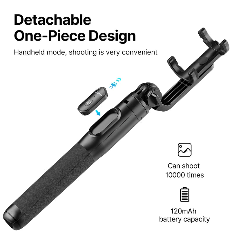 1.5m Bluetooth Wireless Selfie Stick Tripod Monopod for Smartphone GoPro Hero 12 11 10 9 8 insta360 X3 DSLR Camera