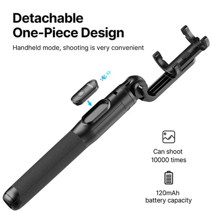 1.5m Bluetooth Wireless Selfie Stick Tripod Monopod for Smartphone GoPro Hero 12 11 10 9 8 insta360 X3 DSLR Camera