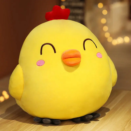 Cute Yellow Chicken Plush Stuffed Animal Soft Pillow
