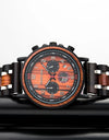 Fashion Classic Watches Wooden Red Sandalwood Quartz Wristwatch Male Chronograph Waterproof Auto Date
