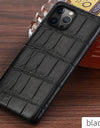 100% Natural Crocodile Leather Phone Case for iPhone 16 15 14 Pro Max 16Pro 15 Plus 15Pro 14Pro Luxury Back Cover