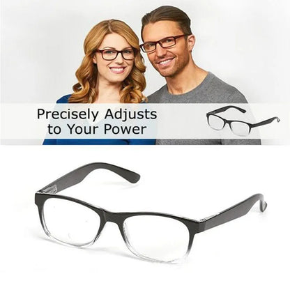 Newest Multifocal Readers High Quality Men Auto Adjusting Bifocal Reading Glasses +50 to +250 HD Magnifier