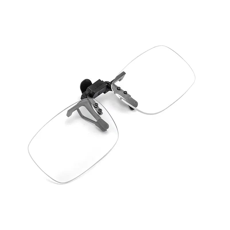 Magnifying Clip On Glass Rimless Lenses Reading Glasses Men Reading Sunglasses With Diopter Magnifier Lenses With Box