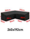 15 sizes Corner Outdoor Sofa Cover Garden Rattan Corner Furniture Cover V Shape L ShapeWaterproof Sofa Protect Set Dust Covers