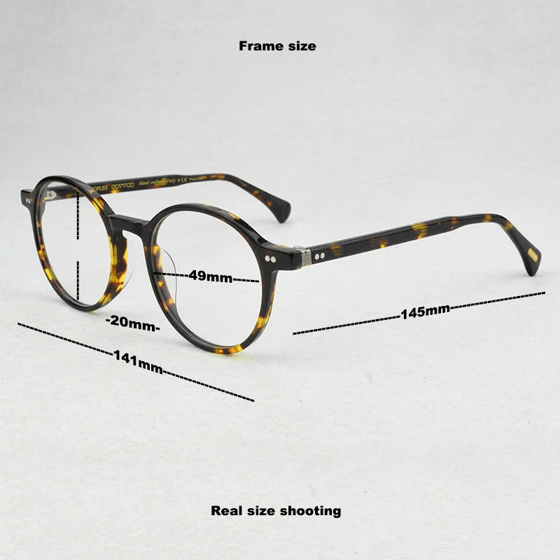 Classic OV Brand Design Glasses Frame Acetate Retro Prescription round Eyeglasses Optical Myopia spectacle frames