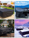 90 Sizes Waterproof Outdoor Patio Garden Furniture Covers Rain Snow Chair Cover for Sofa Table Chair Dust Proof Gray Black